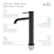 Kibi Circular Single Handle Bathroom Vessel Sink Faucet with Pop Up Drain C-KBF1009MB-KPW101MB - alternate 8